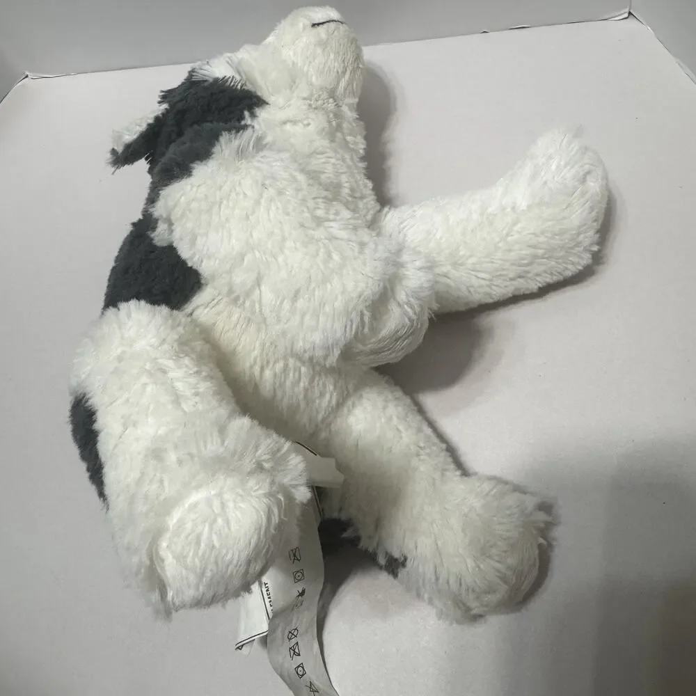 IKEA Livlig Siberian Plush Dog Husky Wolf Embroidered Eyes Stuffed Animal 10